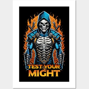 Test Your Might Skeleton Ninja Posters and Art